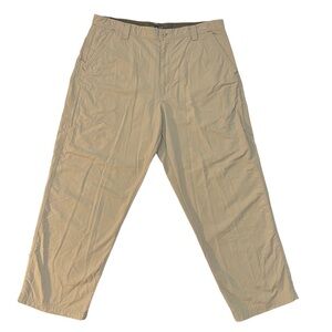 REI Co-Op Adventure Pants Mens‎ 38x30 Beige Outdoor Hiking Utility UPF 40+